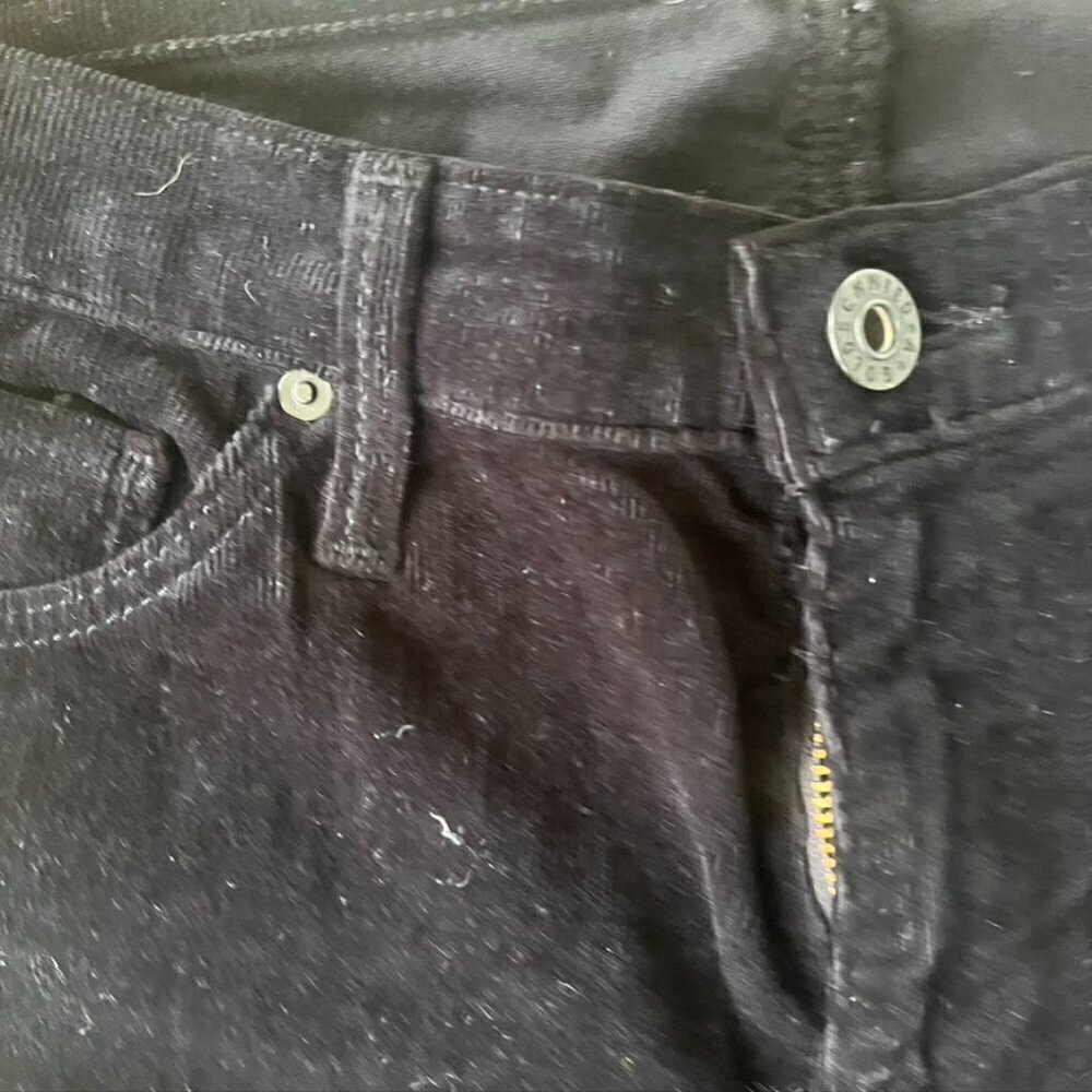 AG Adriano Goldschmied The Ballad Slim Boot Cut Black Corduroy Pants 28R - Picture 6 of 9
